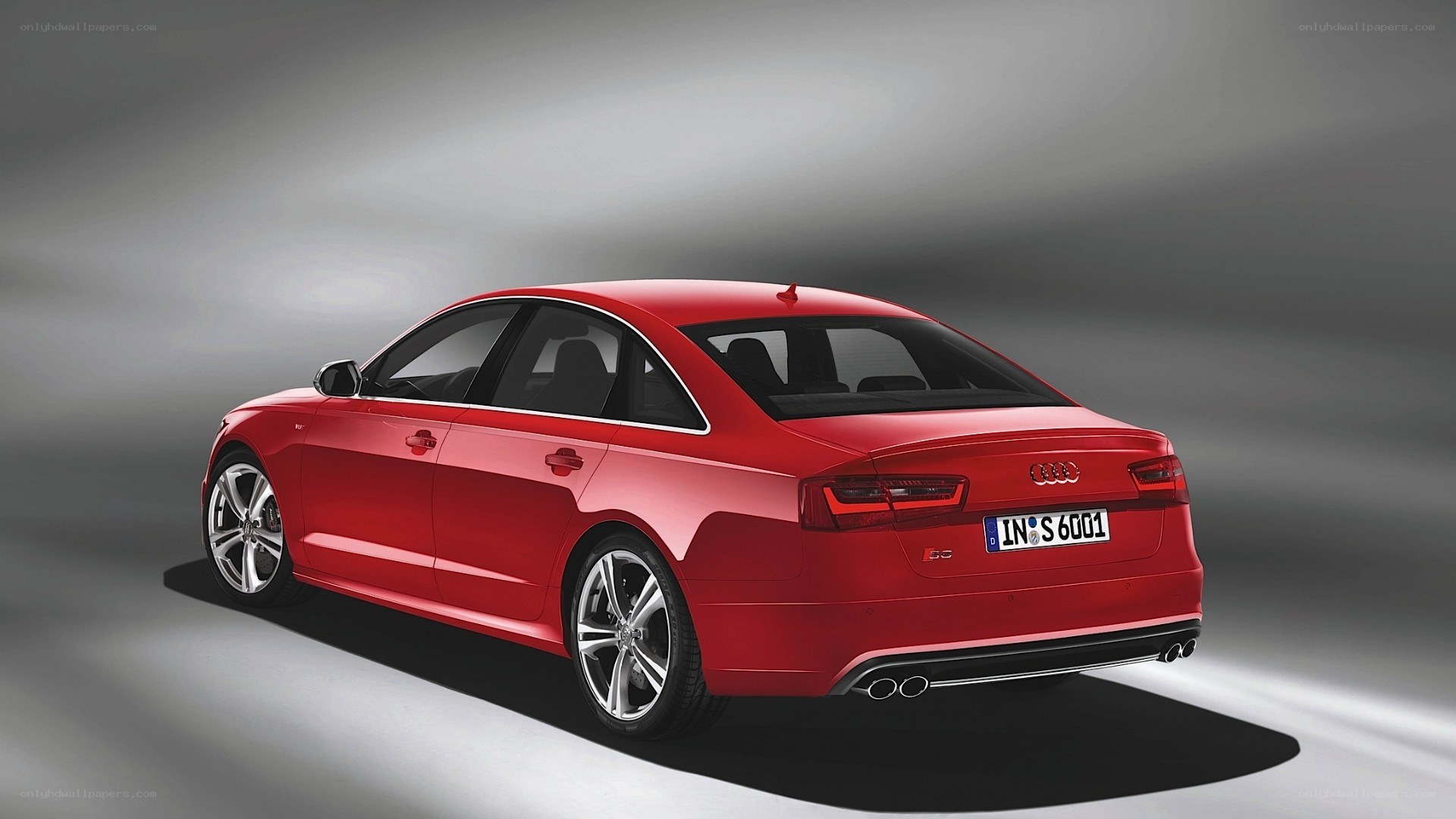 red audi s6 sedan