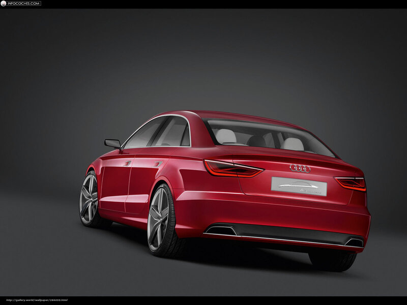 Red Audi Sedan — Dramatic, 3d Render