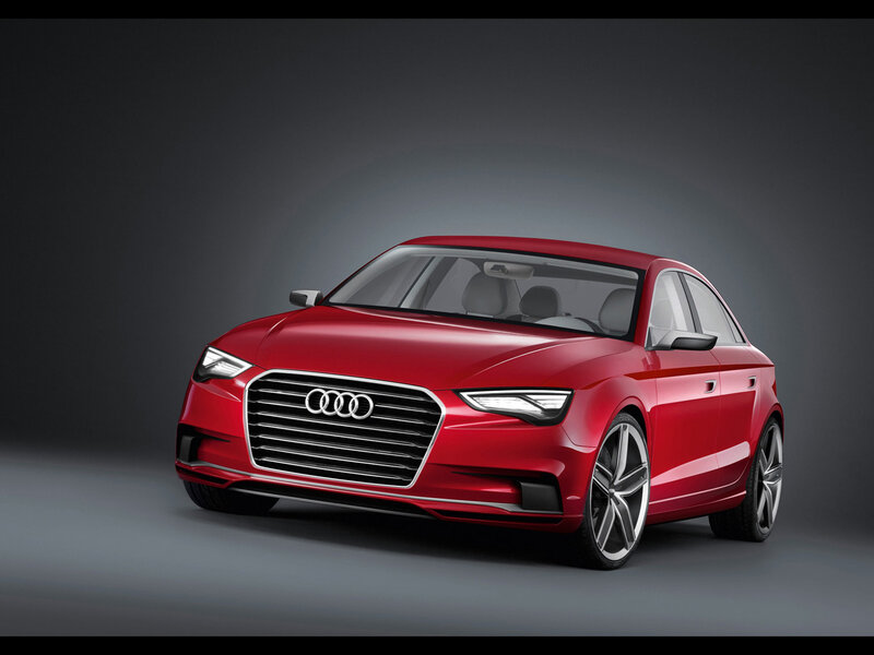 Red Audi Sedan — Dramatic