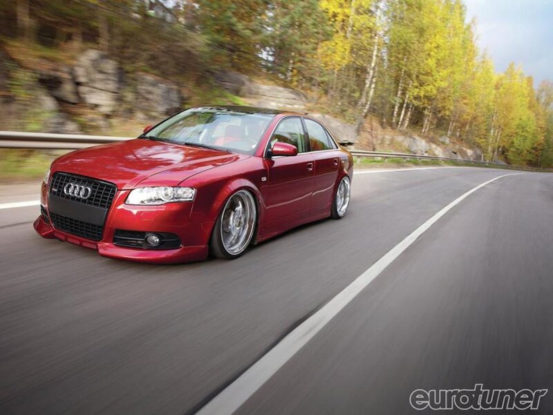 Red Audi Sedan — Dynamic