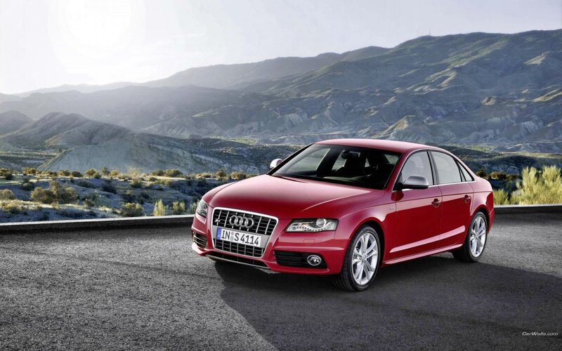 Red Audi Sedan — Serene, Afternoon