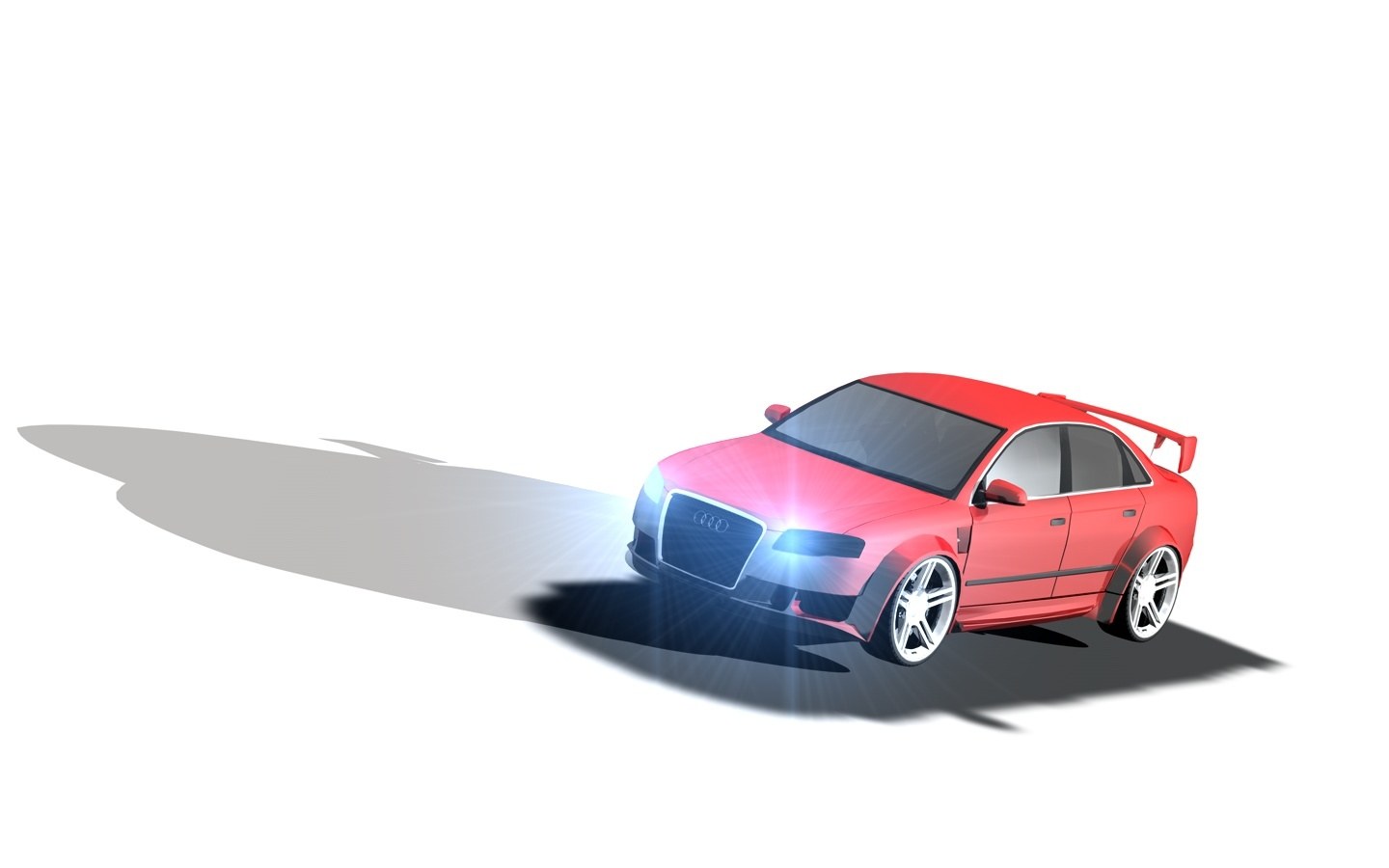 red audi sports car