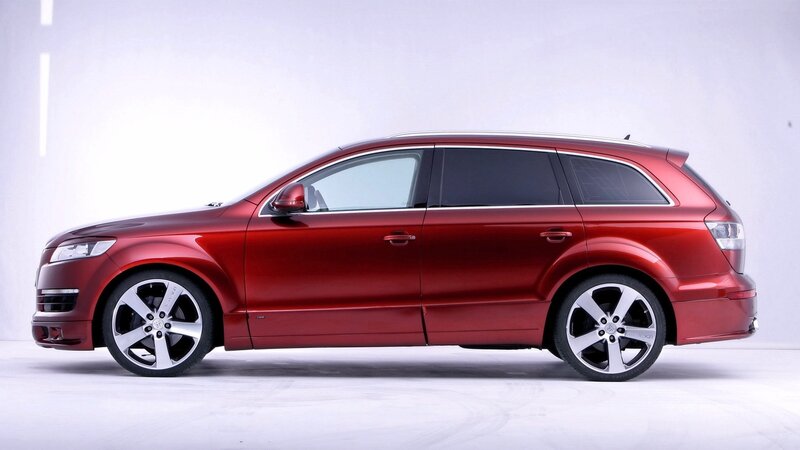 red audi station wagon