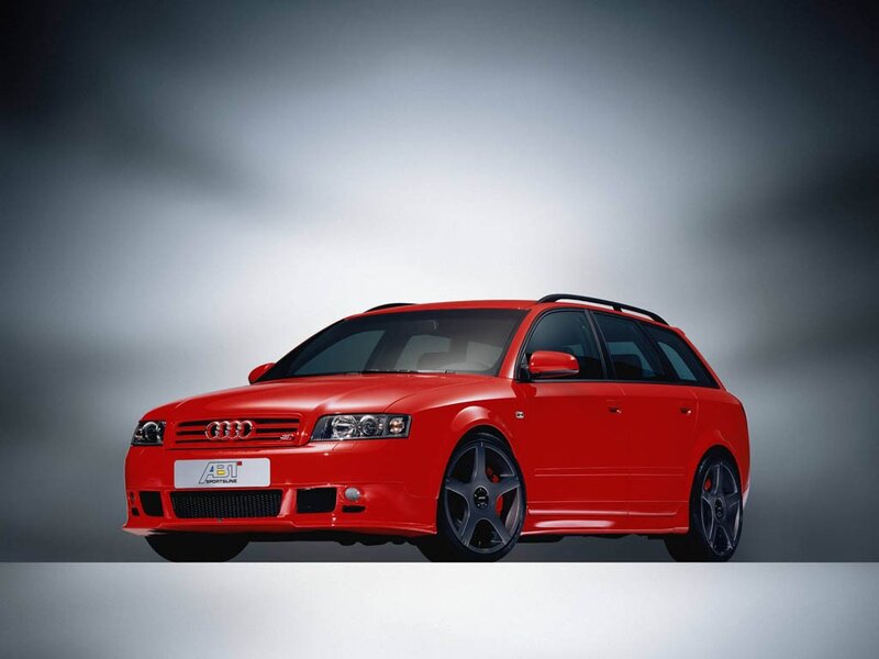 red audi station wagon