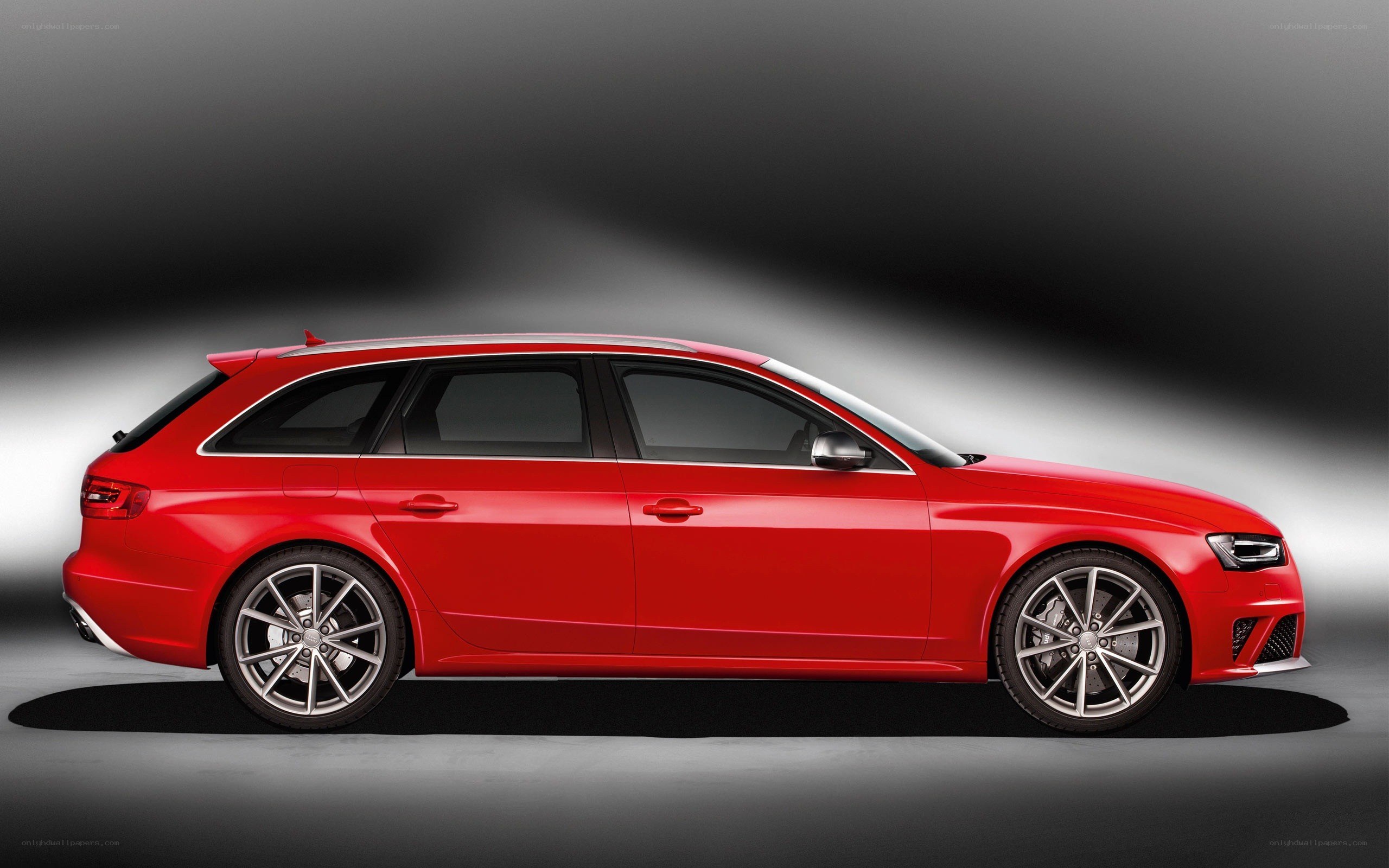 red audi station wagon