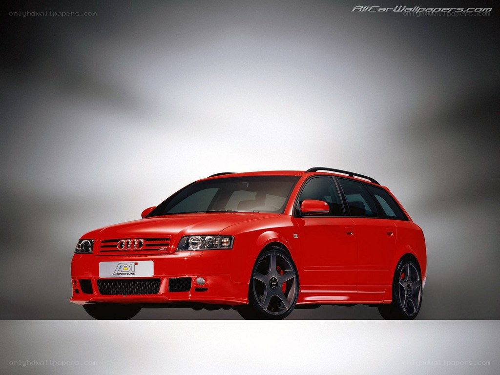 red audi station wagon