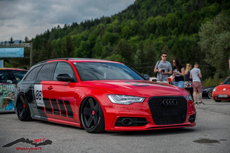Red Audi Station Wagon — Outdoor