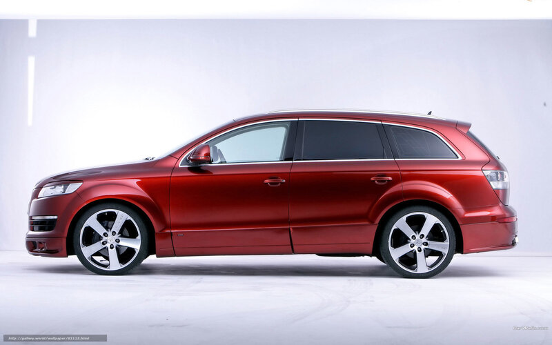 red audi station wagon