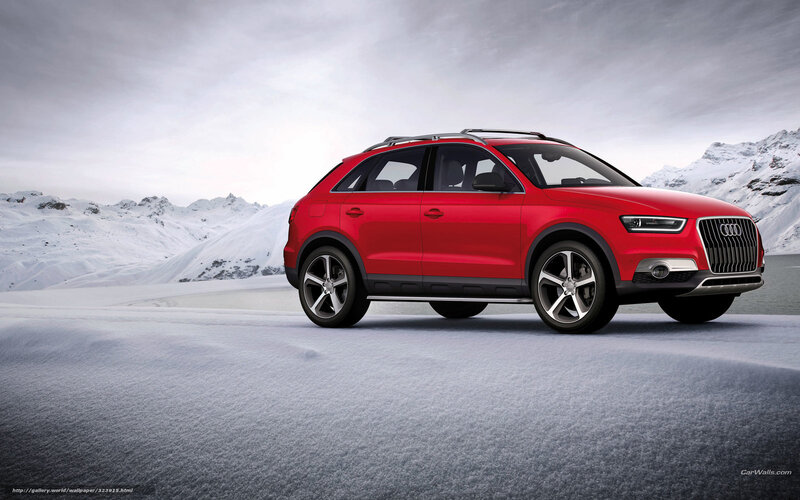 Red Audi Suv — Dramatic