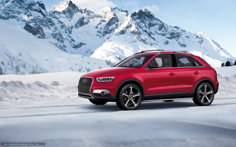Red Audi Suv — Serene, Winter