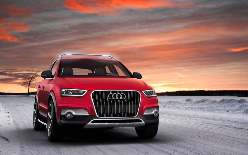 Red Audi Suv