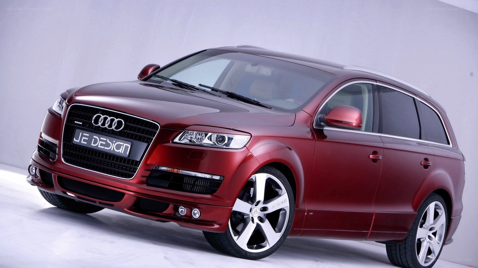 Red Audi SUV with JE Design