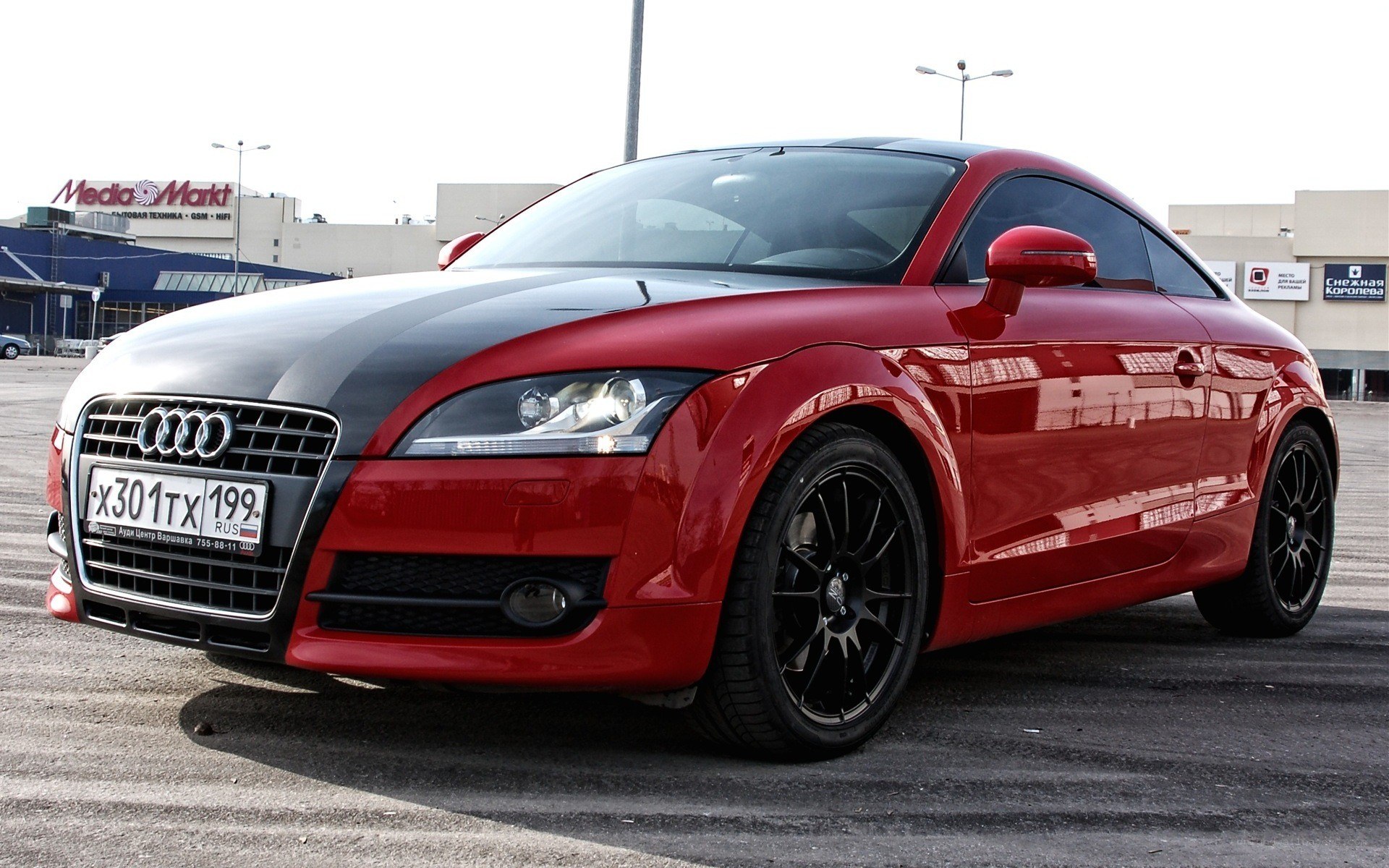 Red Audi TT coupe