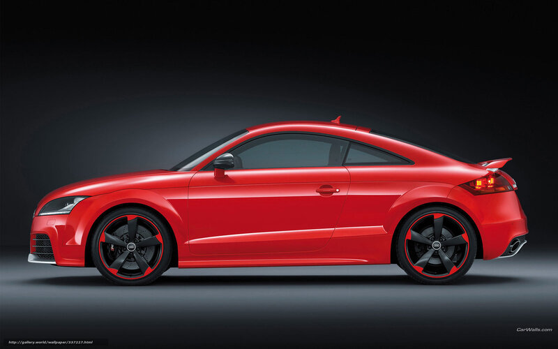 Red Audi Tt Coupe — Dramatic, Photograph, Car