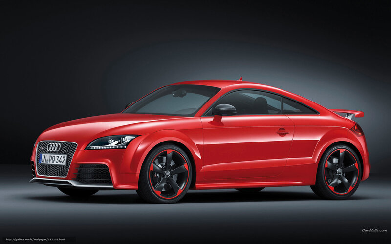 Red Audi Tt Coupe — Dramatic, Photograph