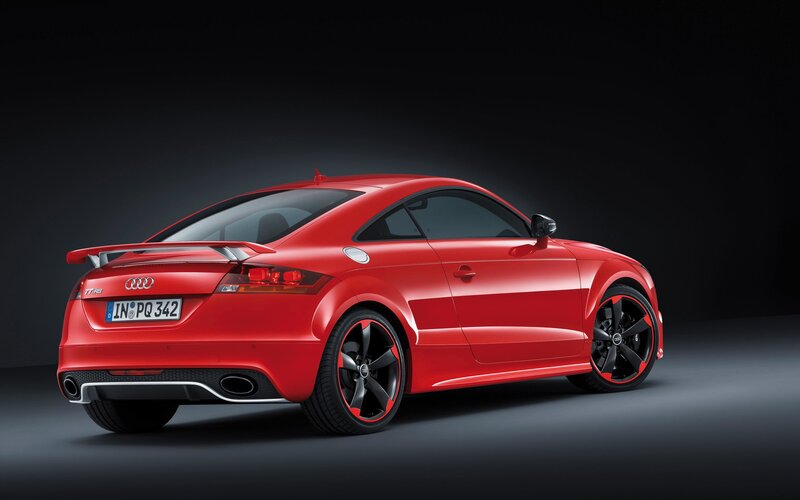 Red Audi TT RS coupe