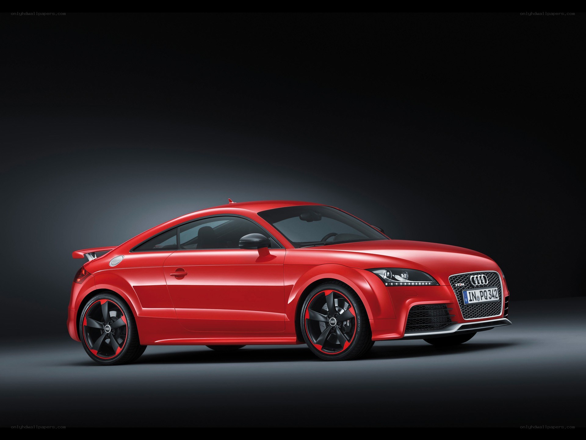 Red Audi TT-RS coupe