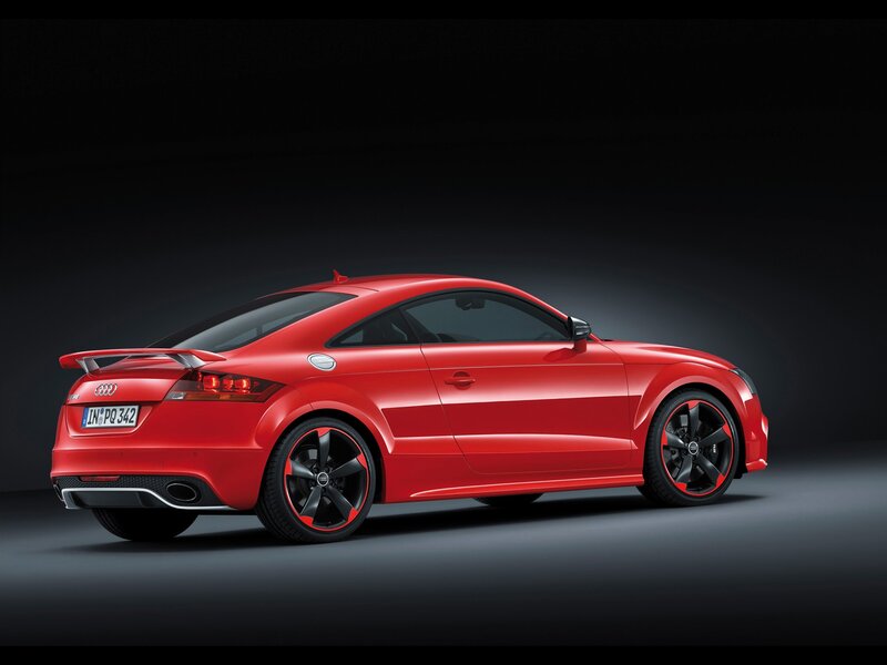 Red Audi TT RS coupe