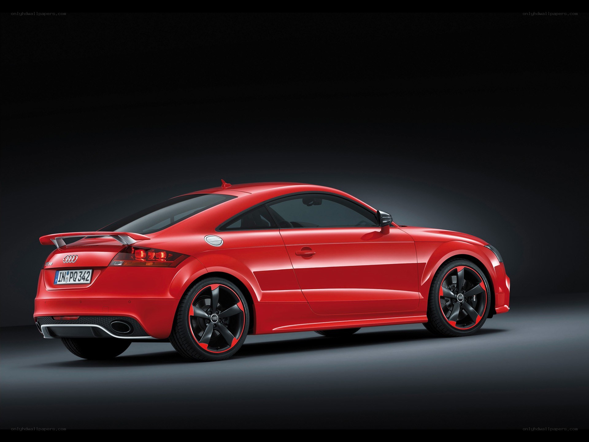 Red Audi TT RS coupe