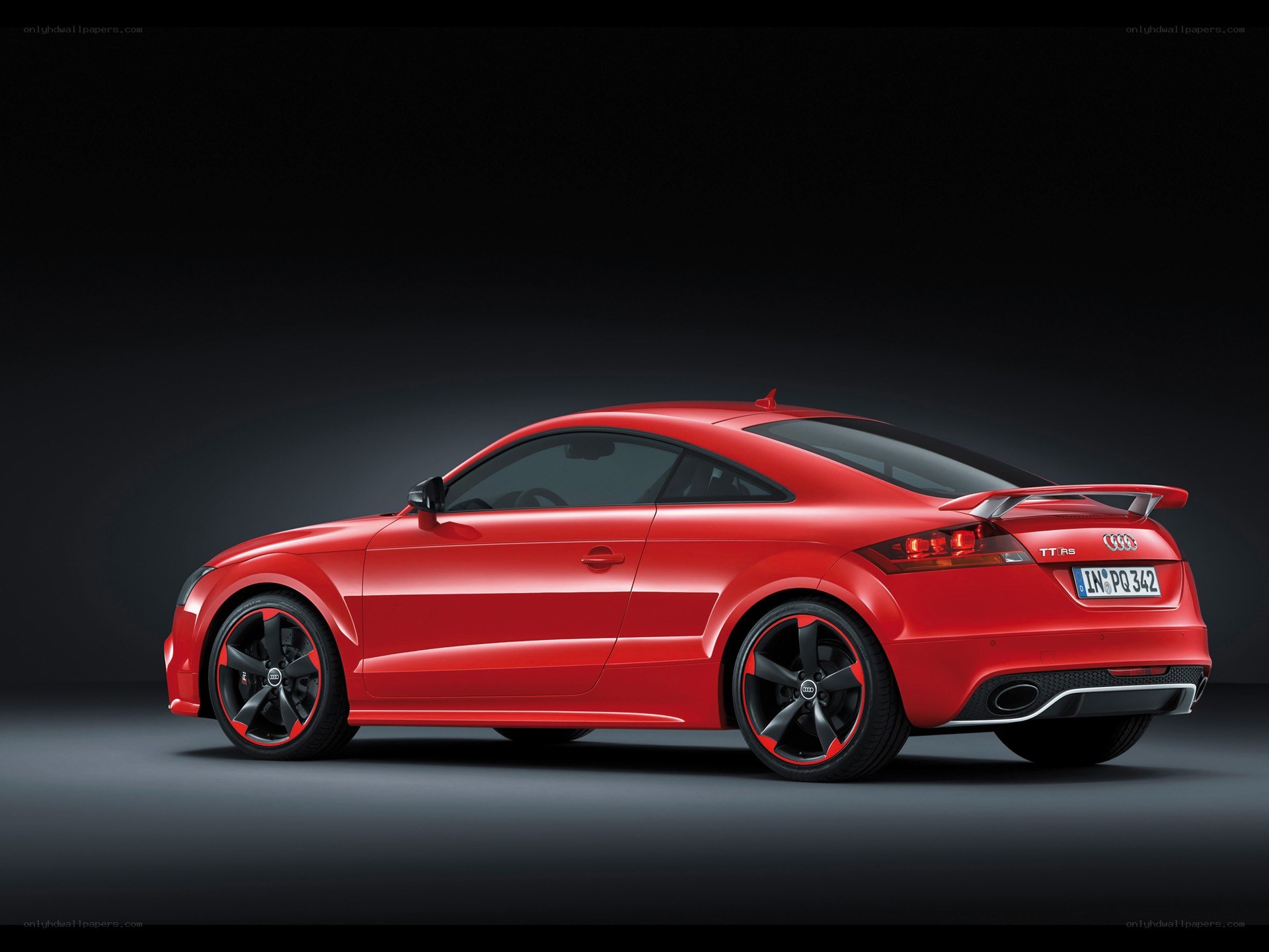 Red Audi TT RS coupe