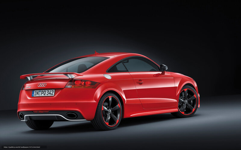Red Audi Tt Rs Coupe — Dramatic, Photograph