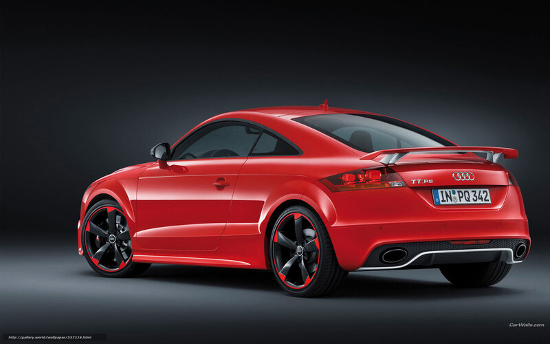 Red Audi Tt Rs Coupe — Dramatic