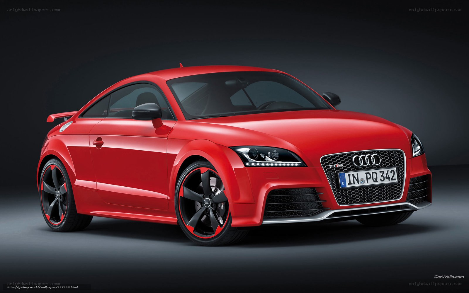 Red Audi TT RS Coupe