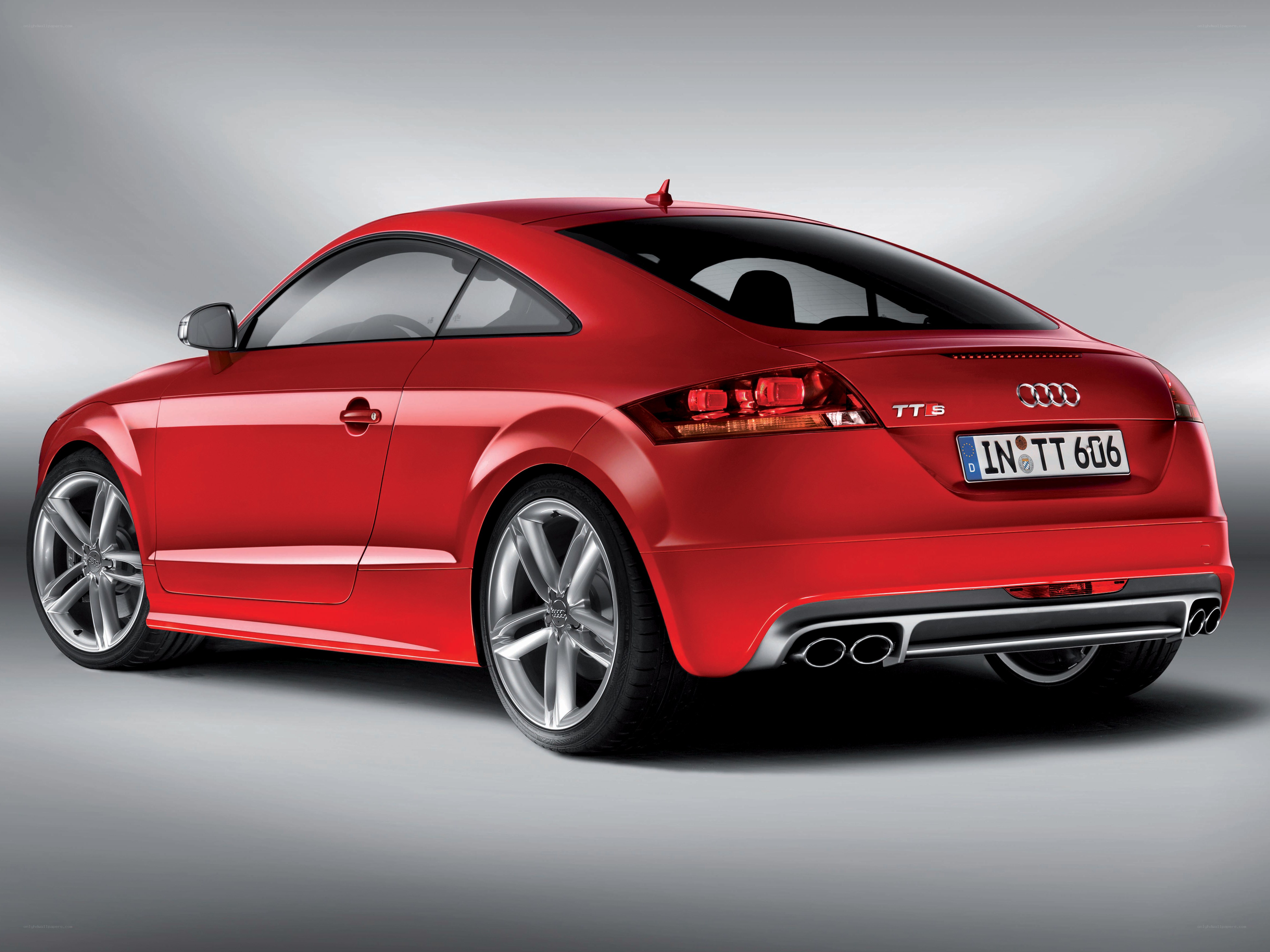 Red Audi TT S coupe