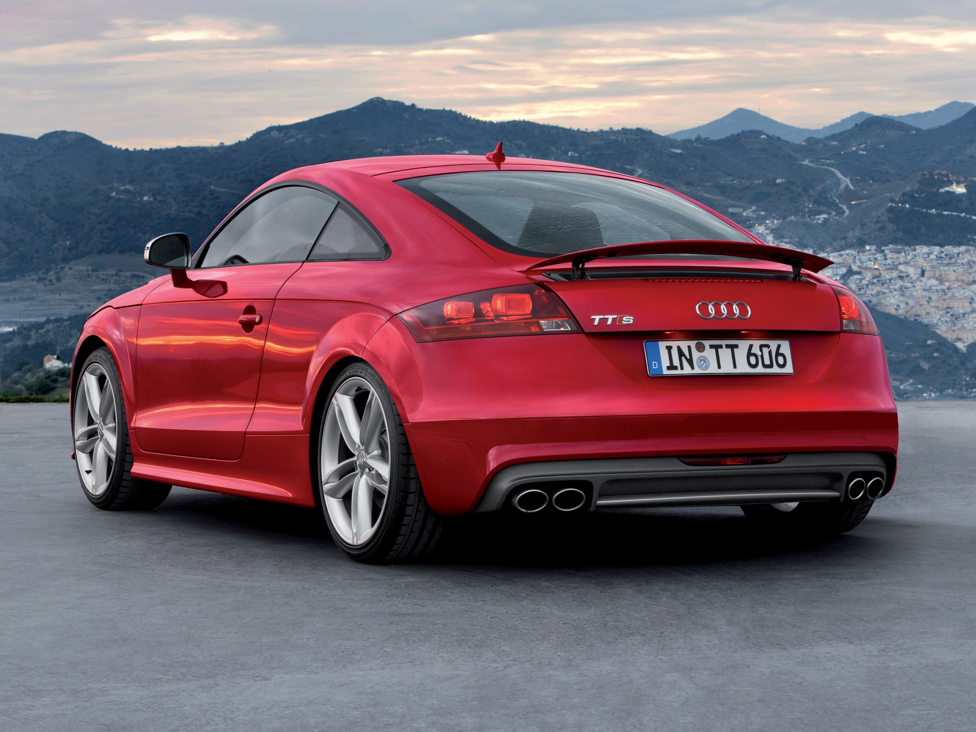 Red Audi TT S coupe