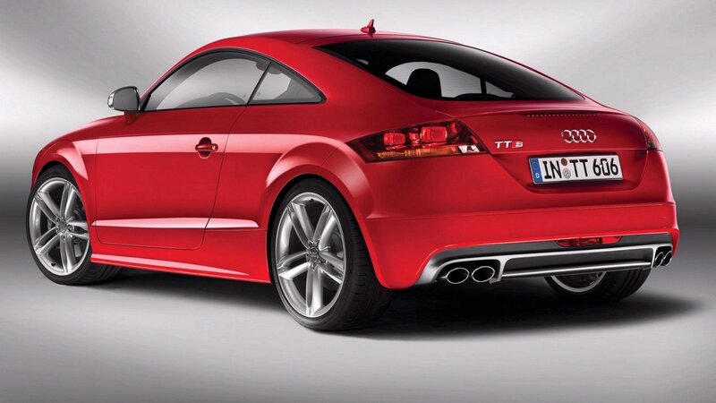 Red Audi TT S coupe