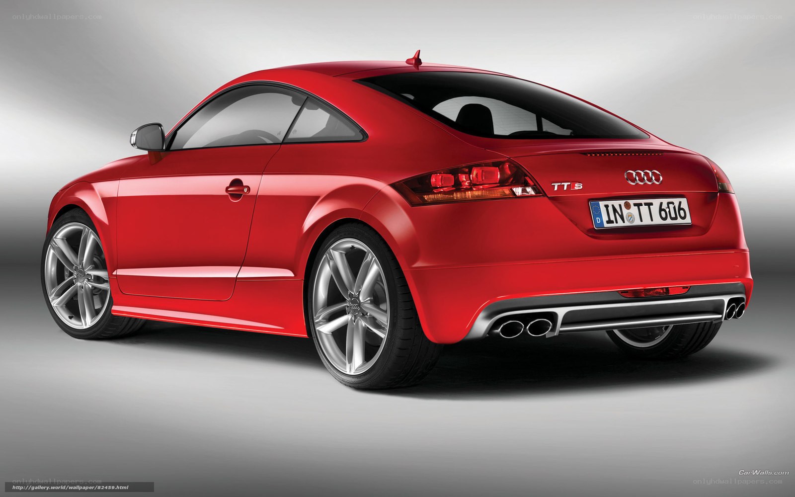 Red Audi TT S coupe