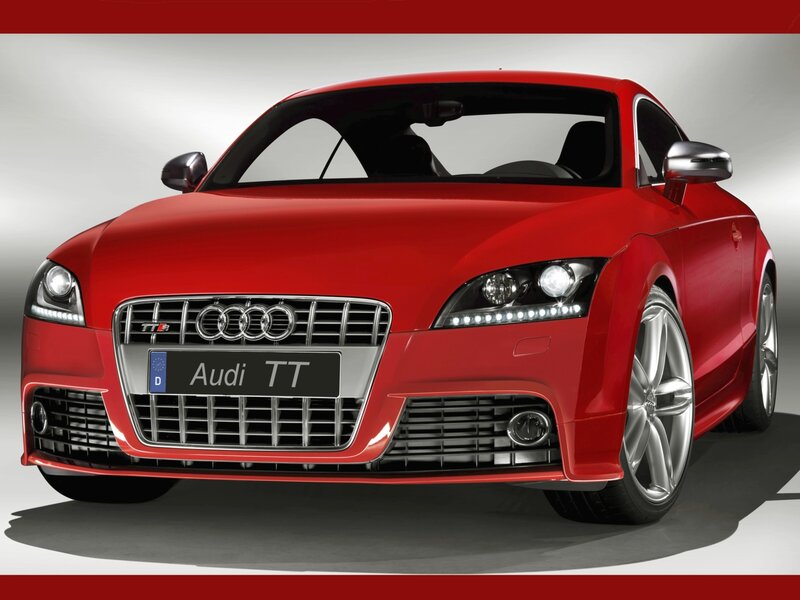 Red Audi TT sports car