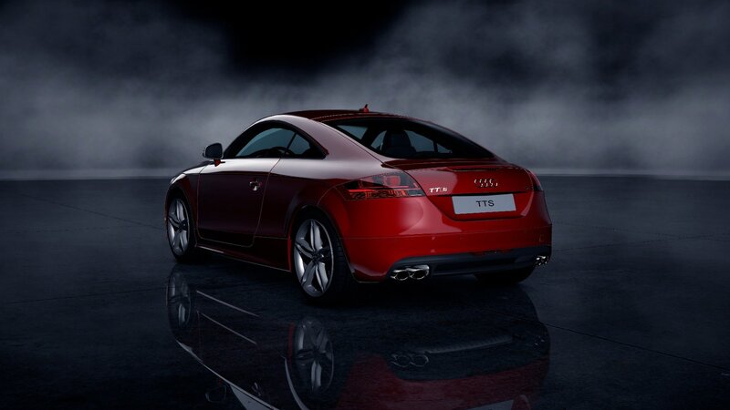 Red Audi TTS Coupe
