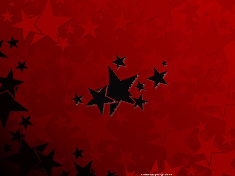 red background with black stars
