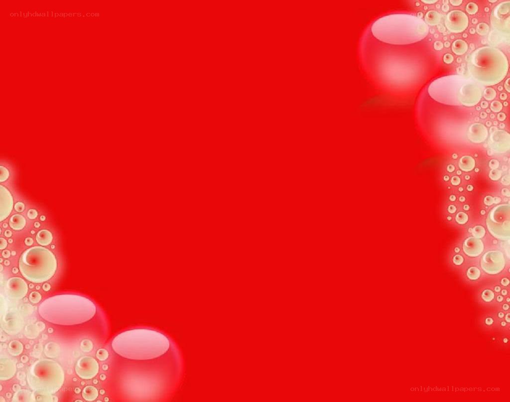 red background with bubbles