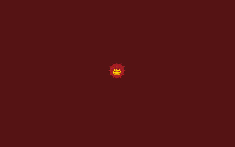 red background with crown logo