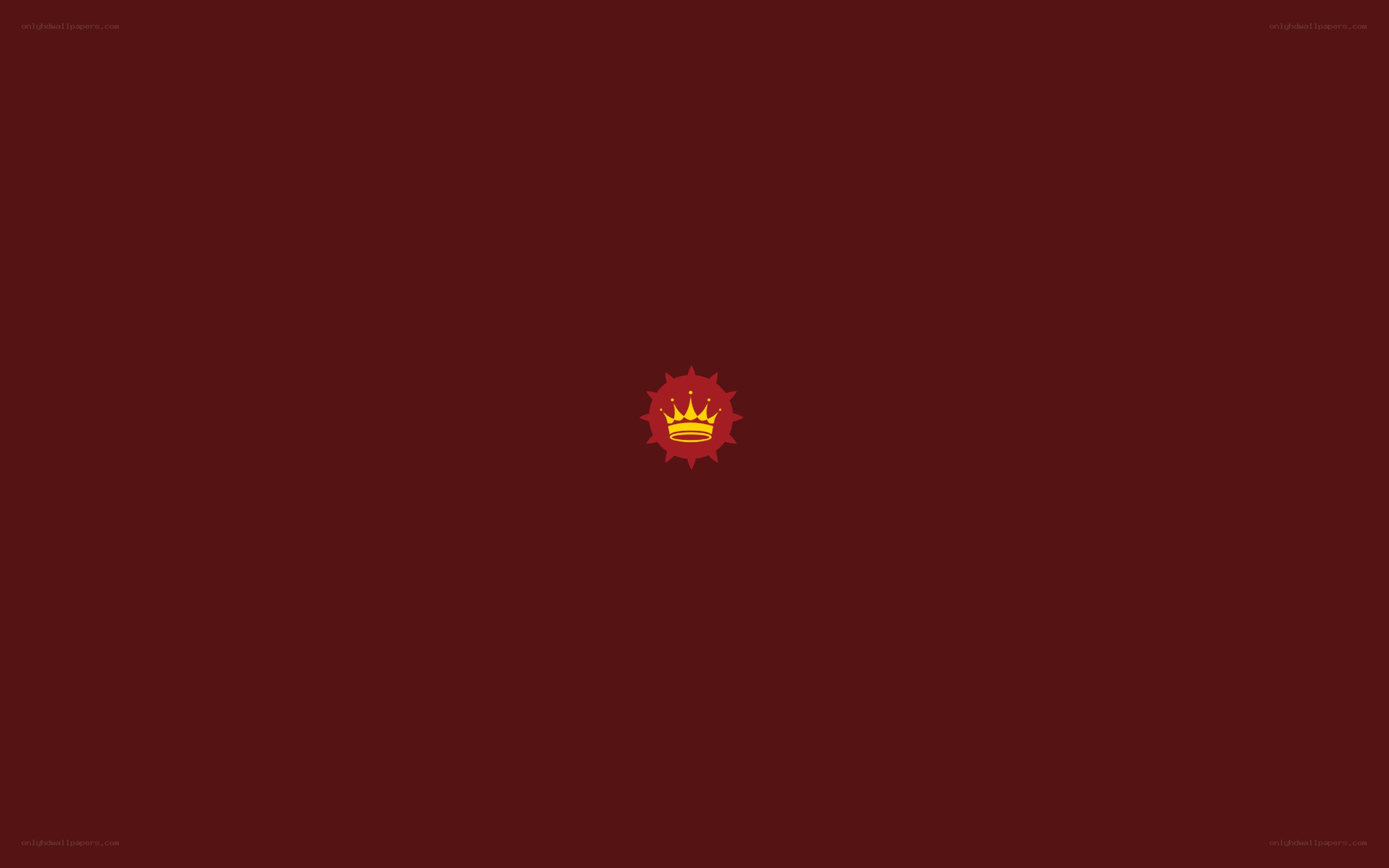 red background with crown logo