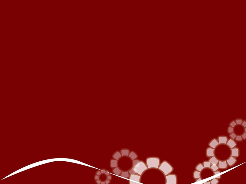 red background with floral pattern