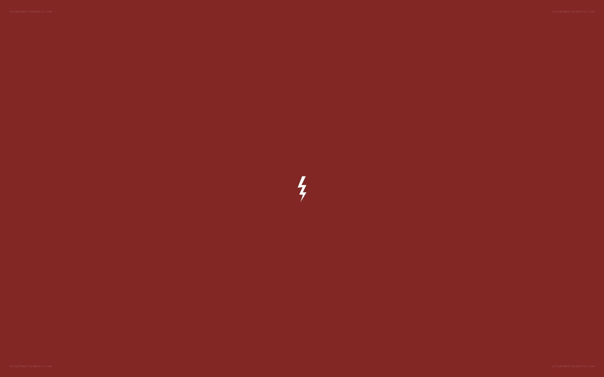 red background with lightning bolt