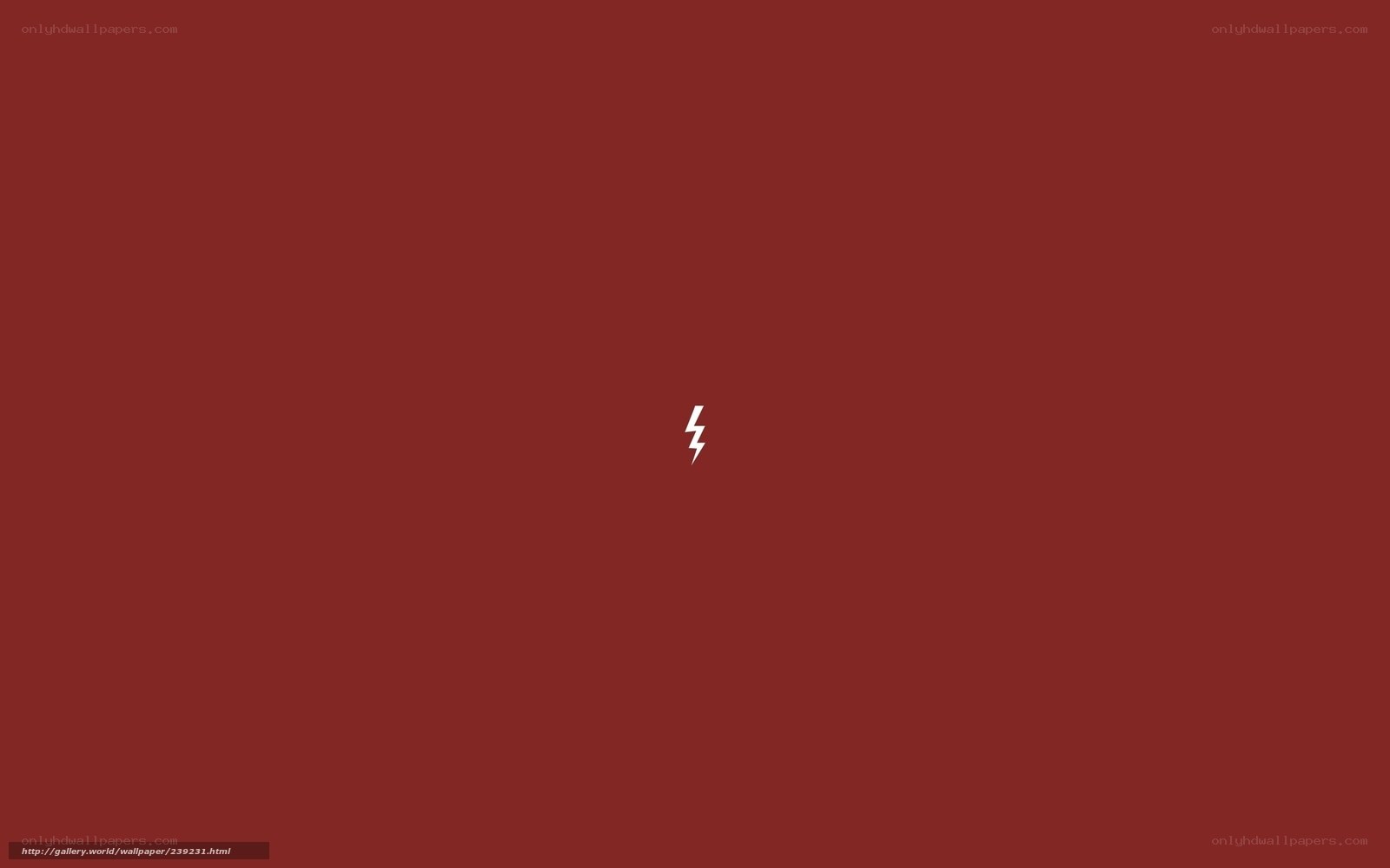 red background with lightning bolt