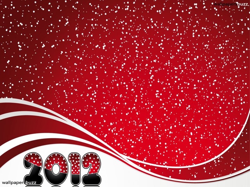 Red Background with Snow