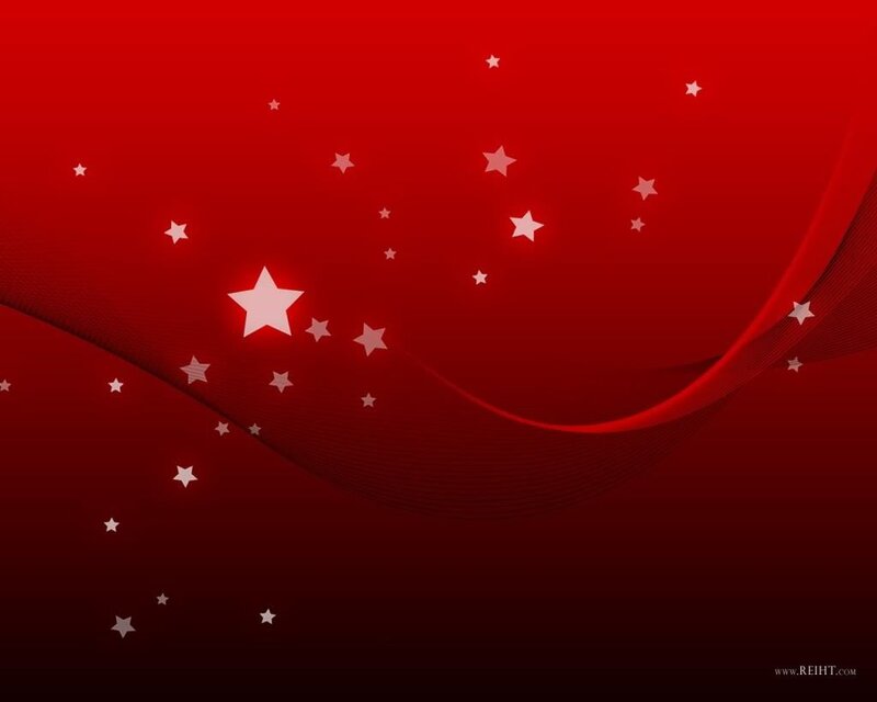 Red background with stars