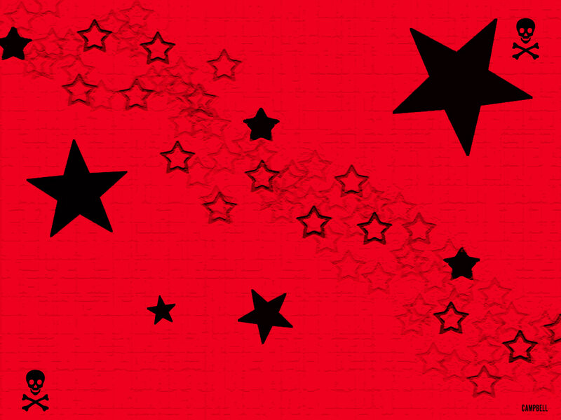 Red Background with Stars — Aggressive