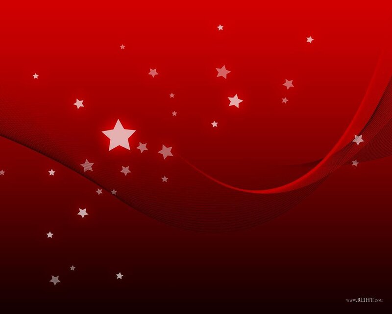 Red Background with Stars — Celestial