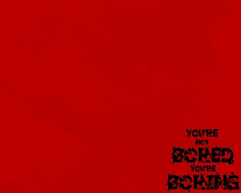 red background with text