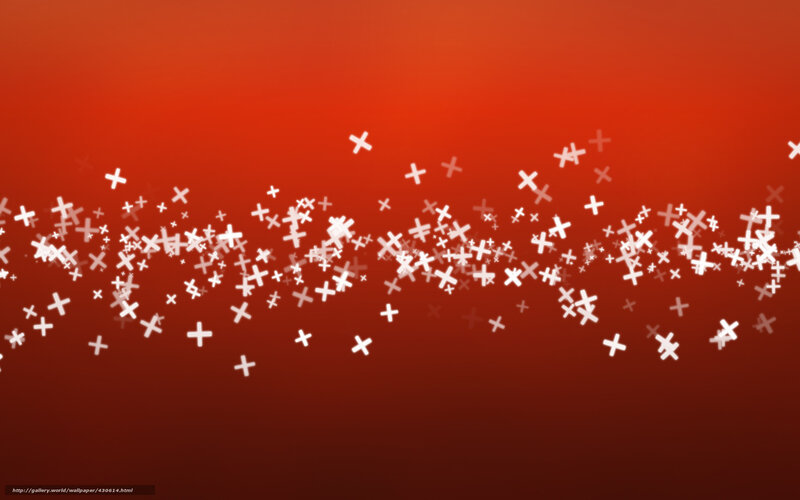 Red background with white crosses