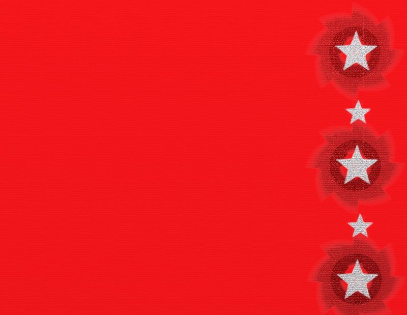 red background with white stars
