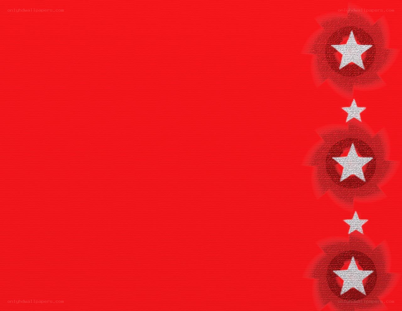 red background with white stars