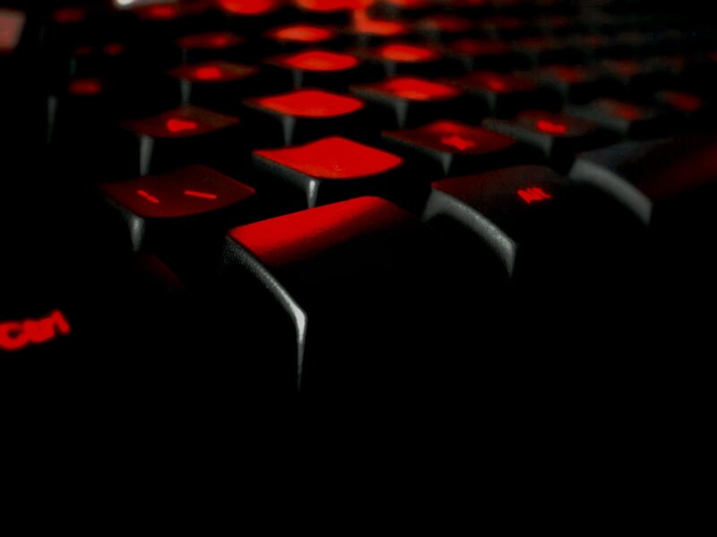 Red-backlit Keyboard