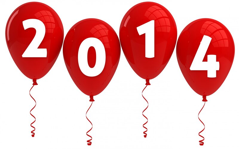 Red Balloons with Numbers — Celebratory, 3d Render, Ribbons